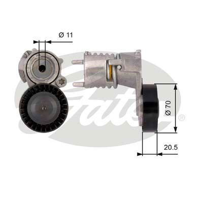 РОЛИК НАТЯЖИТЕЛЬНЫЙ PK GATES T39117