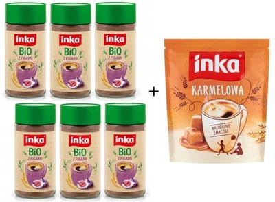 Inka FIGA BIO Kawa Zbożowa z Figami 6x100g