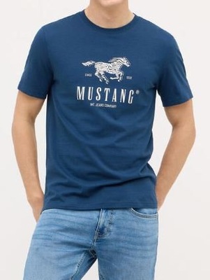 Mustang t-shirt 1015069 5230 granatowy M
