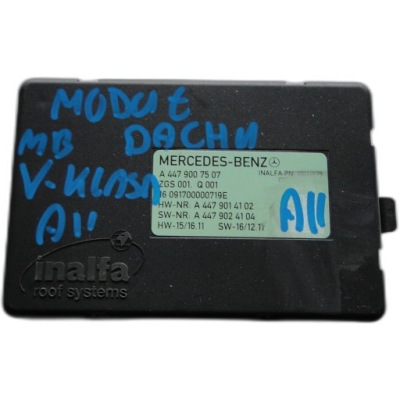 Модуль блок управления крыша mercedes v klasa w447 a4479007507 фото №1