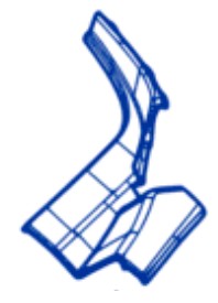 Заглушка жабо левая dacia spring фото №1