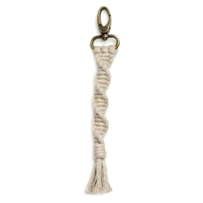 MINI MACRAME KEYCHAINS BOHO MACRAME BAG CHARMS HANDCRAFTED ACCESSORY PARA  