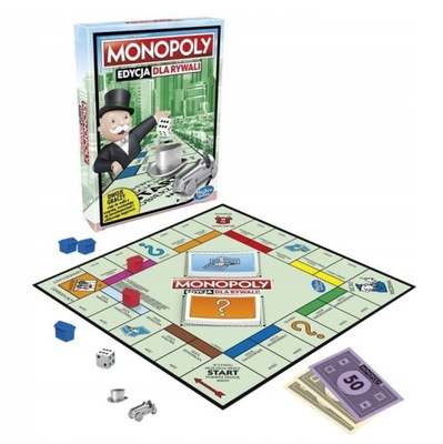 HASBRO GRA PLANSZOWA MONOPOLY EDYCJA DLA RYWALI E9264 WERSJA PL