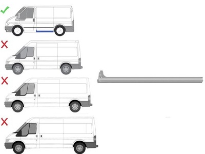 FORD TRANSIT 2006- UMBRAL IZQUIERDA  