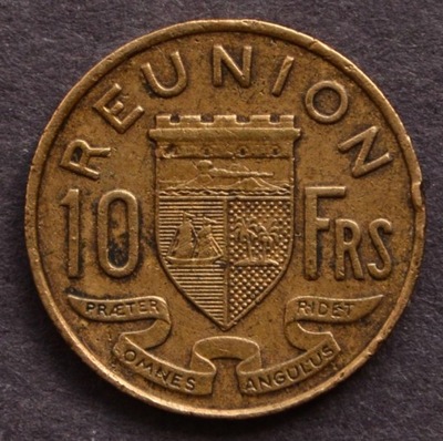 Reunion - 10 franków 1962