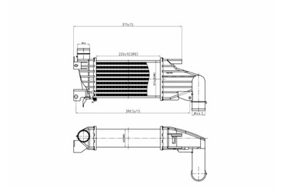 HART INTERCOOLER AUŠINTUVAS ORO ASTRA H 1.7 04- 