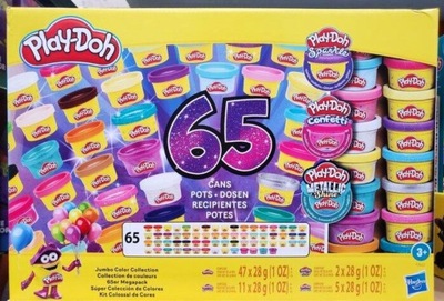 PLAY DOH CIASTOLINA ZESTAW 65 TUB F3622