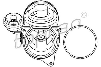 TOPRAN VÁLVULA EGR 113 159 WILMINK GROUP WG1494784  