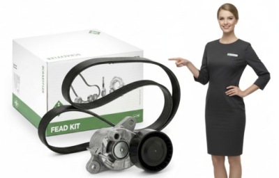 Ремінь натягувач набір ремінь багаторучейковий citroen peugeot ford 1,5 bluehdi фото №1