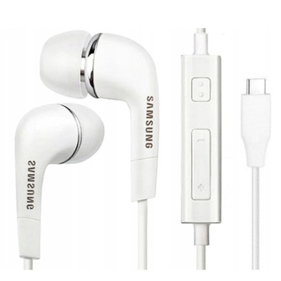 Oryginalne słuchawki douszne Samsung EHS64AVFBE Białe Usb-C
