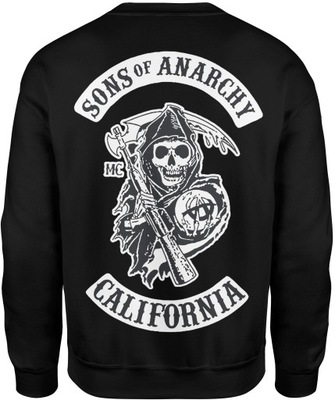 MĘSKA BLUZA SON OF ANARCHY R. XXL SYNOWIE ANARCHII BEZ KAPTURA