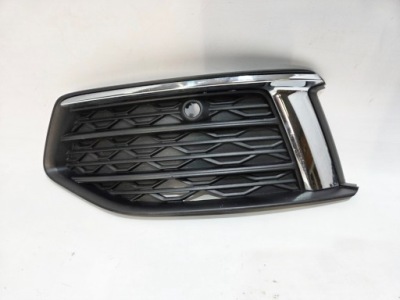 Audi a6 c8 решётка бампера левая перед заглушка 4k0807647c хром pdc p-724 фото №1