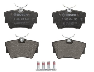 Bosch 986 494 040 набір гальмівних колодок гальмівних, гальма дискові фото №1