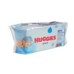 HUGGIES PURE DELIKATNE CHUSTECZKI NAWILŻANE 56SZT