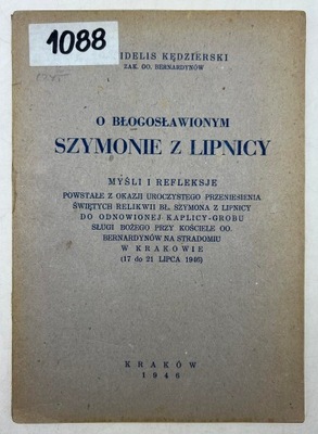 O błogosławionym Szymonie z Lipnicy 1946