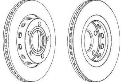 DISCS BRAKE 2 PCS. AUDI A6 A8 2.5D-6.0 03.94-01  