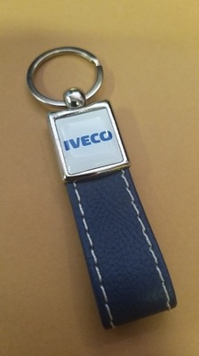 KEYRING FOR KEYS LEATHER BELT IVECO BLUE  