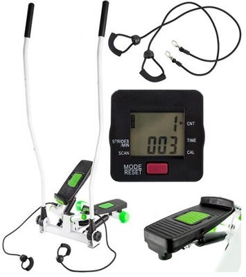 Stepper skrętny Steper z ramionami HMS S3085 Green