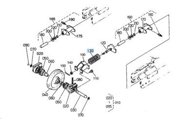 RESORTE RUEDAS NAPINAJACEGO GASIENICY KX121-2  