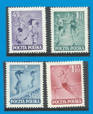 Fi. 612-15** - Święto Kultury Fizycznej - 1952r - czyste