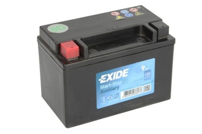 9AH 120A L+ EK091 АККУМУЛЯТОР EXIDE ДОПОЛНИТЕЛЬНЫЙ