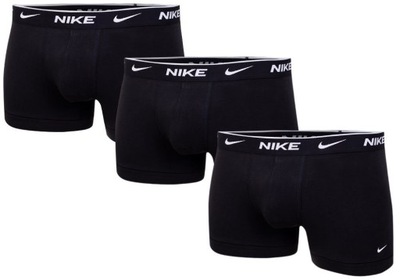 NIKE BOKSERKI MĘSKIE TRUNK 3 PAK BLACK r.M