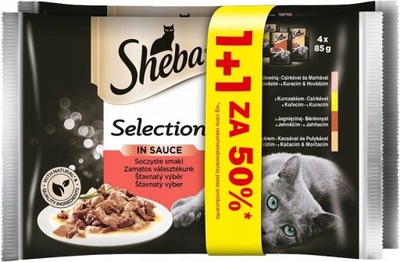 SHEBA Selection in Sauce SOCZYSTE SMAKI 8x85g