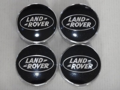 4 PIEZAS TAPACUBOS EMBLEMATY PARA DISCOS LAND ROVER 60 MM NEGRAS  