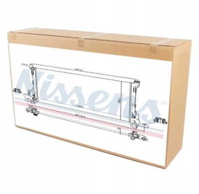 Радіатор двигуна води рідина охолоджуючий до renault trafic 3 2.0 фото №1