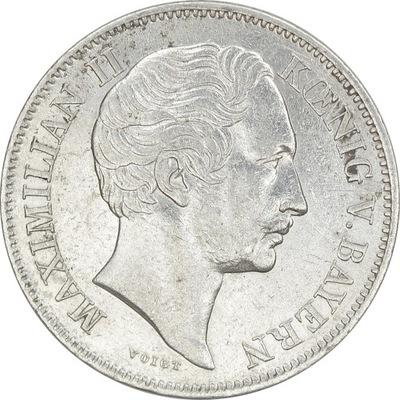 9.fu.BAVARIA, MAXIMILIAN II, 1/2 GULDENA 1859