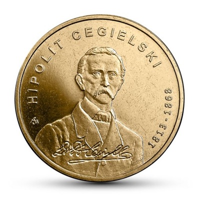 Moneta 2 zł Hipolit Cegielski z woreczka menniczeg