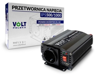 PRZETWORNICA VOLT IPS651024 24V->230V 500/1000W