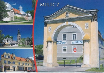 MILICZ - BRAMA ZWYCIĘSTWA - PAŁAC - KOŚCIÓŁ - RYNEK