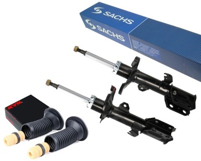 Sachs 2x амортизаторы + защита i отбойники toyota avensis t25 перед фото №1