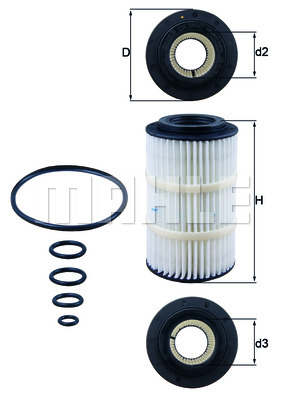 FILTRO ACEITES KNECHT OX 345/7D OX3457D  