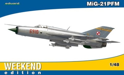 MiG-21PFM polskie malowanie Eduard 84124 skala 1/48