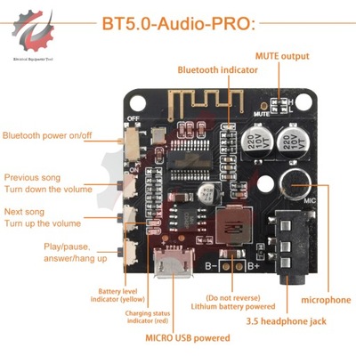 DIY odbiornik audio Bluetooth 3 Moduł Bluetooth 5.