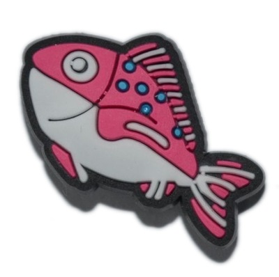 Ryby - Przypinka do butów - Różowa - 5829
