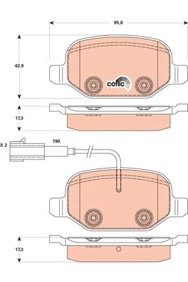 TRW GDB1881 PADS BRAKE  