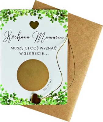 DZIEŃ MAMY kartka ZDRAPKA PREZENT DZIEŃ MATKI