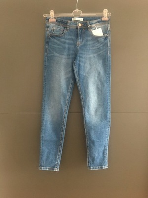 Zara, jeansy typu mid rise skinny, 34