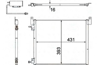 КОНДЕНСАТОР BEHR HELLA 12805059 OL5587 351304481 TSP