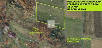 Działka, Wara, Nozdrzec (gm.), 2214 m²