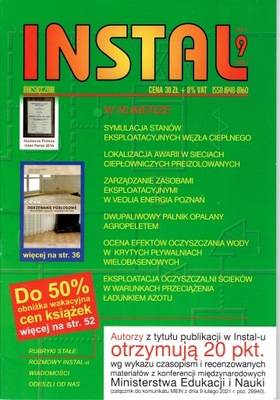 Miesięcznik Instal czasopismo 9/2021 instalacje