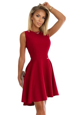 397-1 Sukienka NUMOCO – czerwona, M