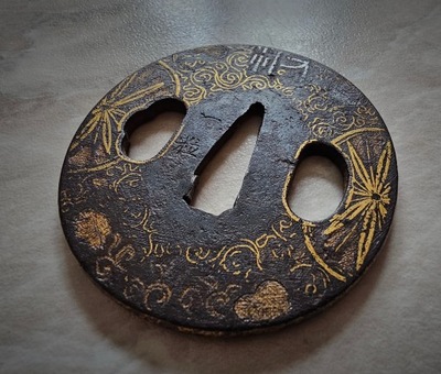 TSUBA japońska, oryginał , Higo, rzadkość