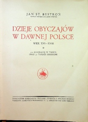 Dzieje obyczajów w dawnej Polsce 1933 r.