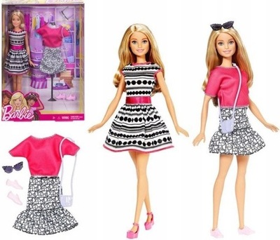 Barbie Fashionistas - Lalka z Ubrankami