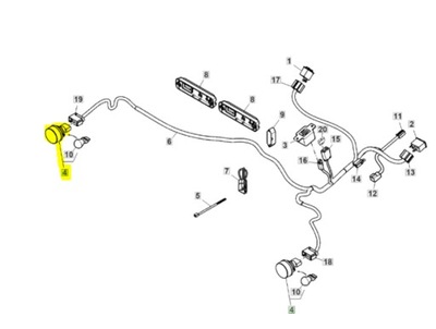 FARO LUZ DIRECCIONAL JOHN DEERE  