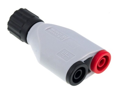 Adapter przejściówka wtyk BNC-2x gniazdo banan 4mm